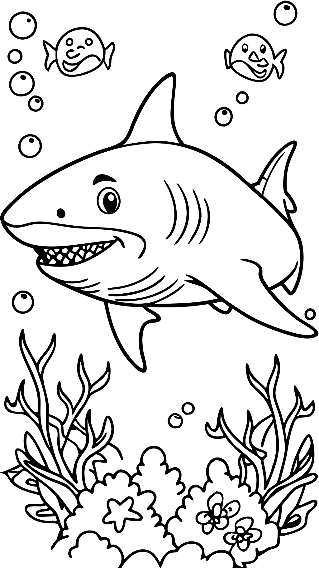 Megalodon para colorear